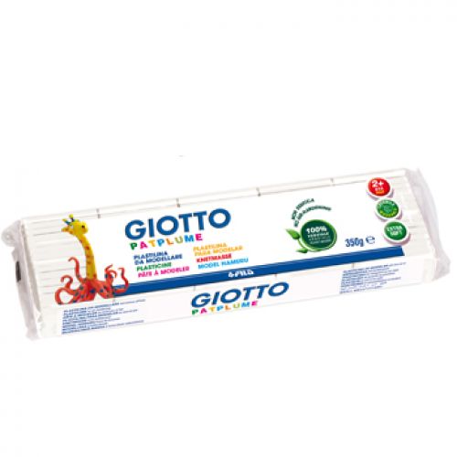 Plasticina Giotto Patplume 350gr Branco , Giotto , 160510107 , 8000144510177